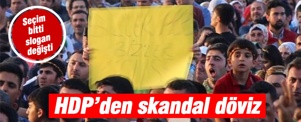 HDP kutlamasında skandal döviz