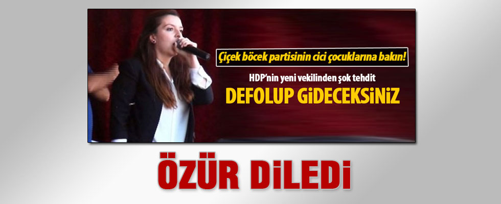HDP'li Burcu Çelik Özkan özür diledi