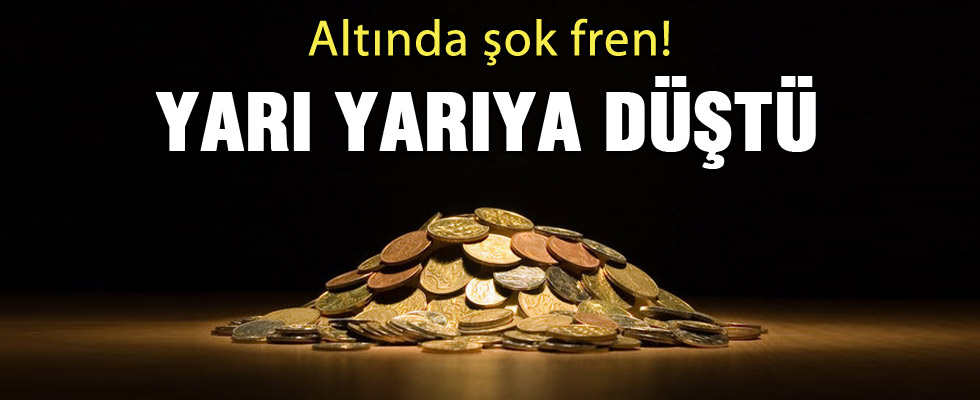 Altın üretimi yarı yarıya azaldı!