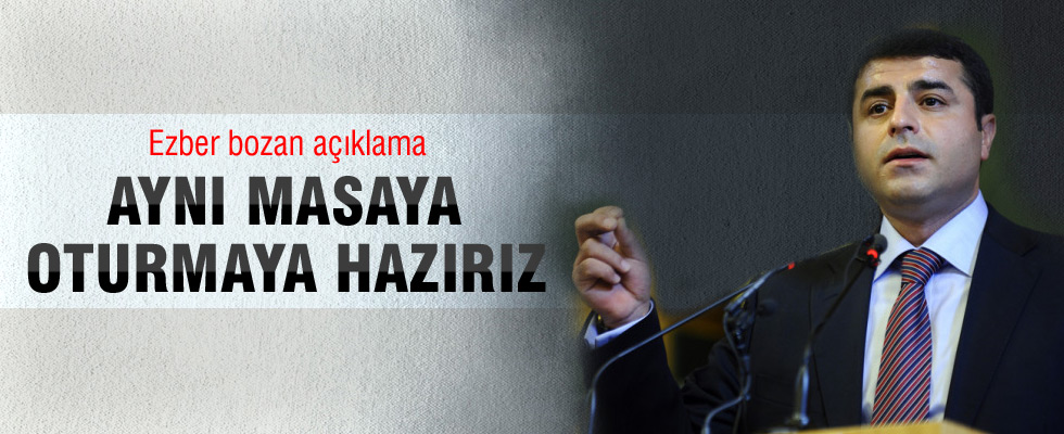 Demirtaş: MHP ile aynı masada oturup konuşmaya hazırız