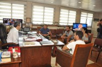 NAZİLLİ BELEDİYESPOR - Ünlü Futbolculardan Başkan Alıcık'a Ziyaret