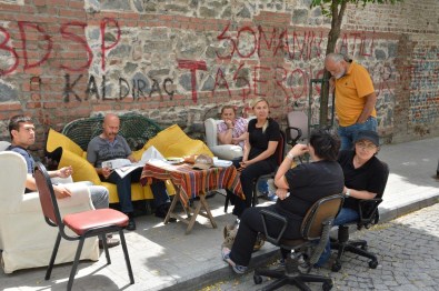 DİSK Genel Merkezi Önünde Eylem