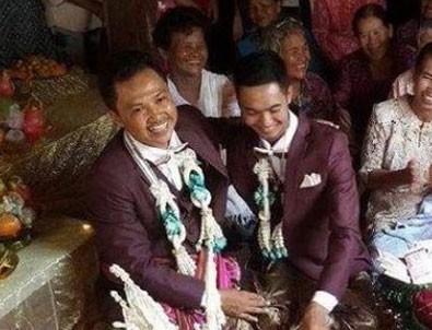 Başlık parası ile eşcinsel evlilik yaptılar