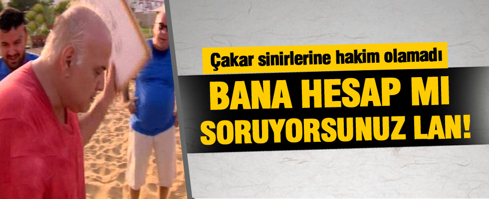 Ahmet Çakar sinirlerine hakim olamadı