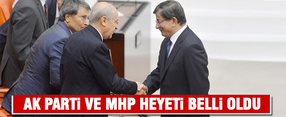 Kritik görüşmede heyetler belli oldu