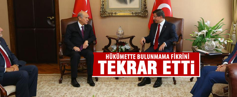 MHP ile görüşen Başbakan'dan ilk açıklama