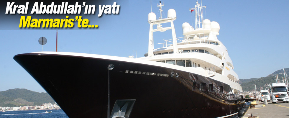Kral Abdullah'ın Mega Yatı Marmaris'te