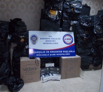 Sakarya'da 63 Bin 500 Paket Kaçak Sigara Ele Geçirildi