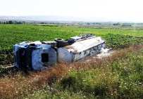 Yozgat'ta Akaryakıt Tankeri Devrildi Açıklaması 1 Yaralı