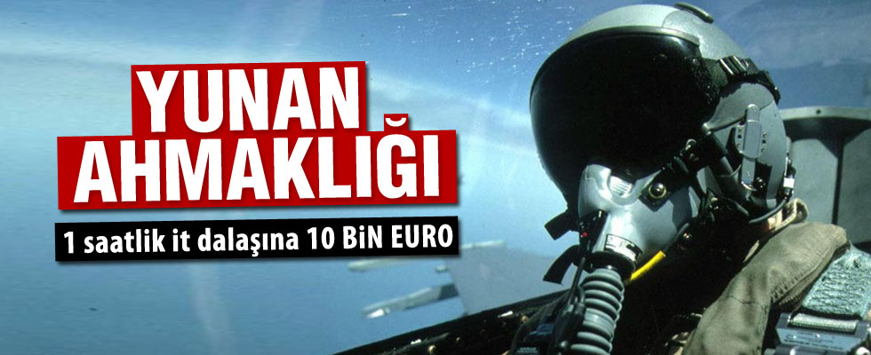 Yunan savaş uçaklarından taciz