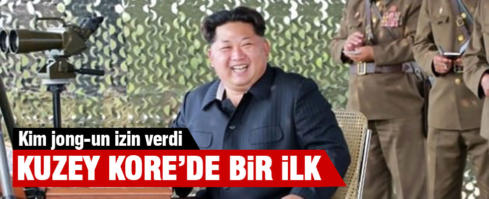 Kim jong-un izin verdi! Kuzey Kore'de bir ilk!