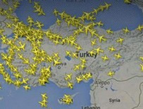 Türk hava sahasından 20 saniyede bir uçak geçti