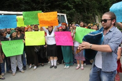 Hemşin'de 'Yeşil Yol' Eylemi