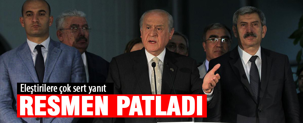 Bahçeli'den eleştirilere çok sert cevap