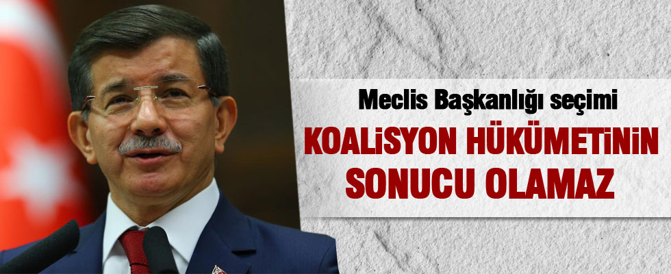 Başbakan Davutoğlu'ndan koalisyon mesajı