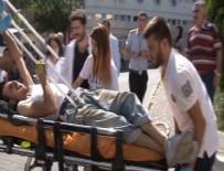 DEMİR KORKULUK - Düşmemek için tutunduğu korkuluk demiri koluna saplandı