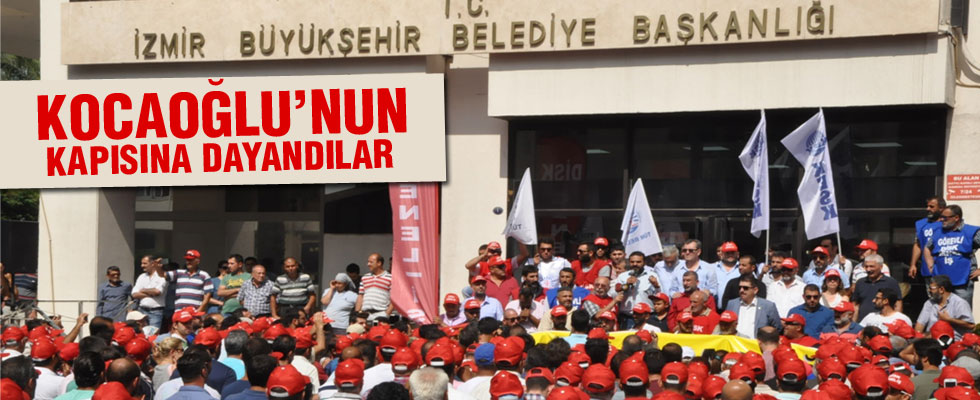 İzmir'de belediye işçileri iş bıraktı