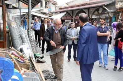 Tahsin Babaş'tan Bakırcılar Çarşısına Ziyaret