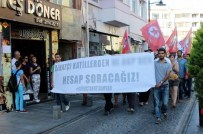 KORDON - Çanakkale'de Yürüyüş Yapan HDP'li Gruba Küfreden Kadına Polis Müdahale Etti