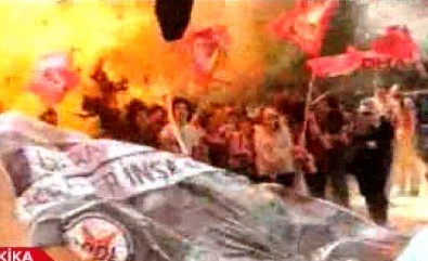 Patlama anı kamerada