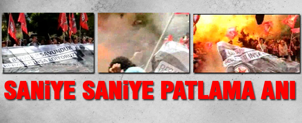 Patlama anı kamerada