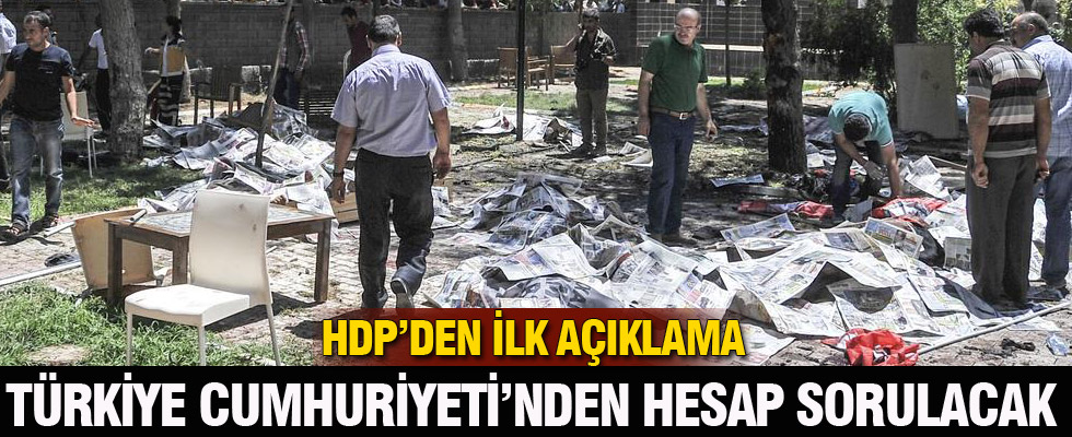 Saldırı sonrası HDP'den ilk açıklama