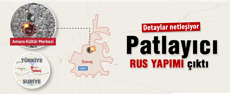 Suruç'taki saldırıda Rus yapımı TNT kullanılmış