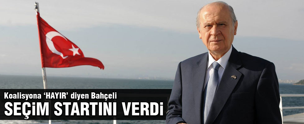 Devlet Bahçeli seçim startını verdi
