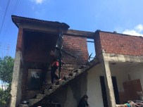 TEPEALAN - Korgan'da Ev Yangını