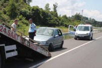 Ordu'da Otomobil Bariyerlere Çarptı Açıklaması 5 Yaralı
