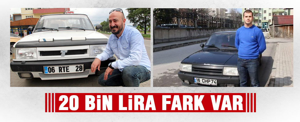 'RTE' plakalı araç 50 bin liraya satışa çıkarıldı