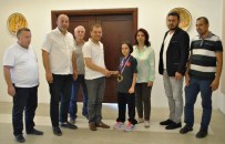 İBRAHIM GÜRBÜZ - Avrupa Şampiyonu Zeynep Taşkın ÇTSO'yu Ziyaret Etti