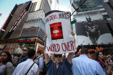 New York'ta Nükleer Anlaşma Karşıtı Protesto