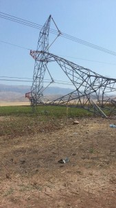 Cizre-Silopi Elektrik İletim Hattına Sabotaj