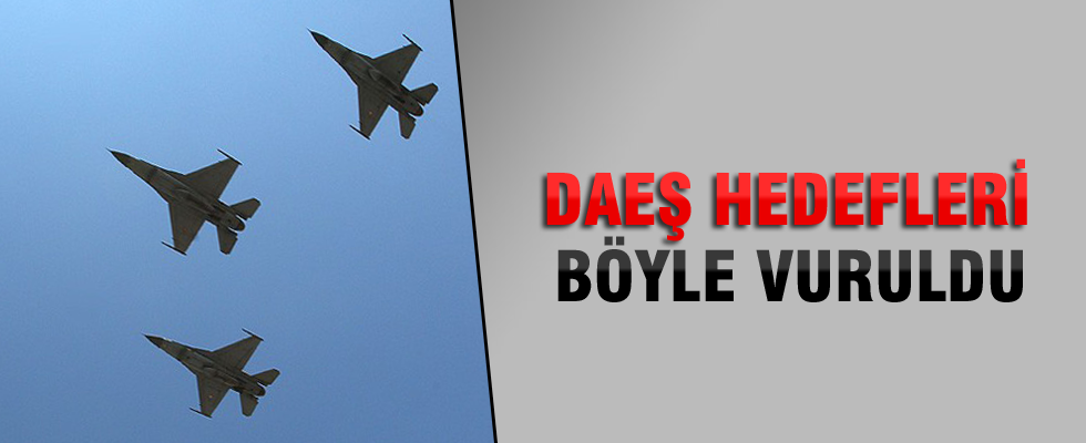 DAEŞ hedefleri işte böyle vuruldu