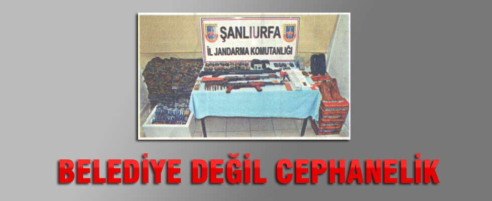 HDP'li belediyeden cephanelik çıkmış!