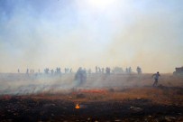 AYVALı - İtfaiye Yetersiz Kalınca Vatandaşlar Yardıma Koştu