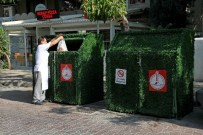 DAR SOKAKLAR - Karşıyaka'da Çim Kaplamalı Çöp Kutuları Beğenildi