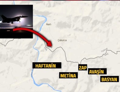 PKK kamplarına bomba yağmuru