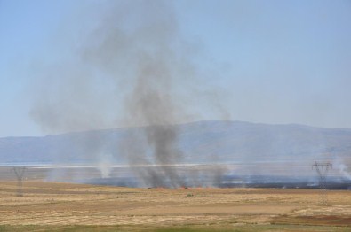 Sarıoğlan'da Arazi Yangını