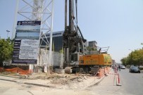 TREN İSTASYONU - Kocaeli Valiliği Önünde Yaya Köprüsü Çalışmaları Başladı