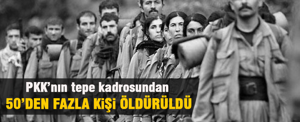PKK'ın 50 yöneticisi öldürüldü