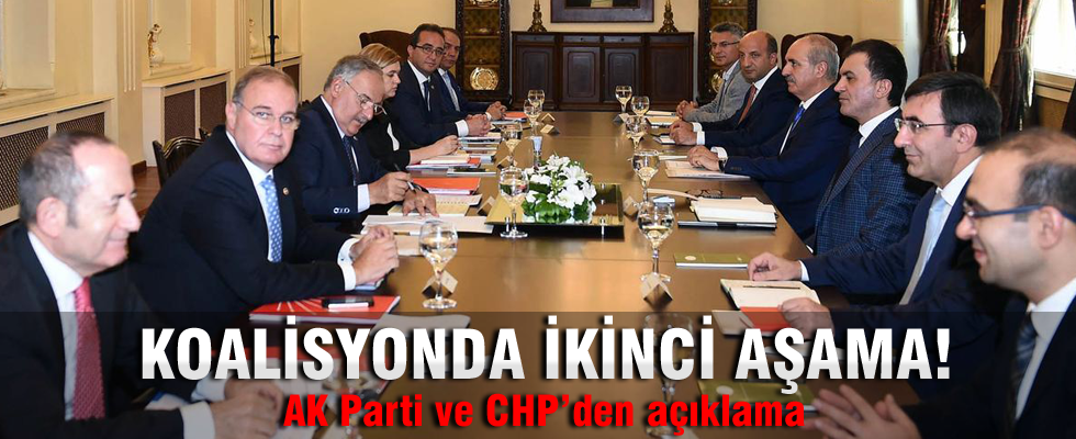 AK Parti - CHP görüşmelerinin ikincisi tamamlandı