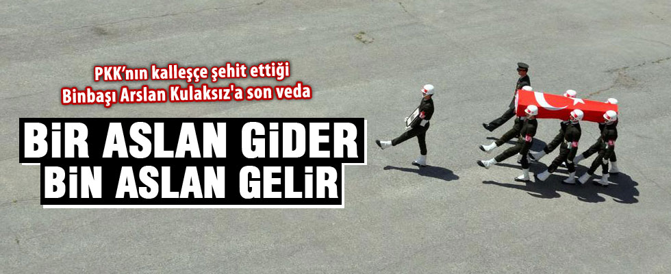 Şehit Binbaşı Kulaksız'a son görev