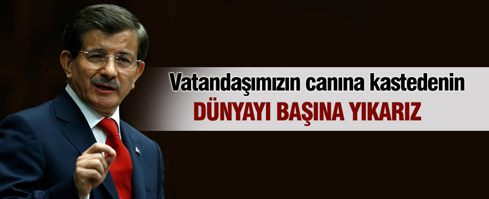 Başbakan Davutoğlu grup toplantısı konuştu