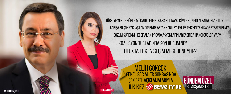 Melih Gökçek, Beyaz TV'de