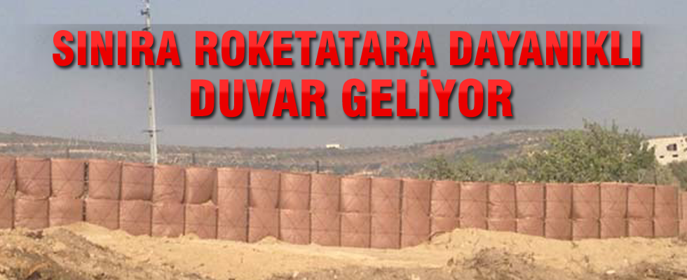 Sınıra roketatara dayanıklı duvar