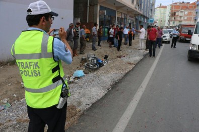 Bafra'da Trafik Kazası Açıklaması 1 Yaralı