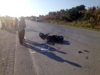 ÇAVUŞKÖY - Kamyona Çarpan Motosikletin Sürücüsü Ağır Yaralandı