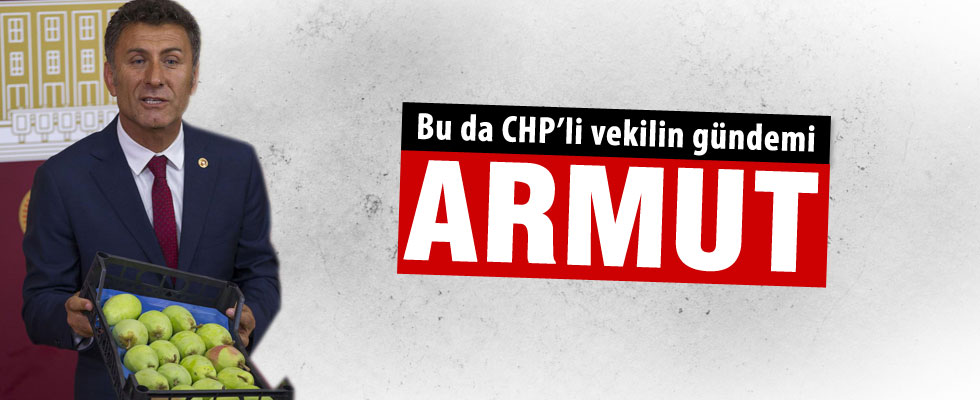 CHP'li Sarıbal'dan 'armut ve şeftalili' basın toplantısı